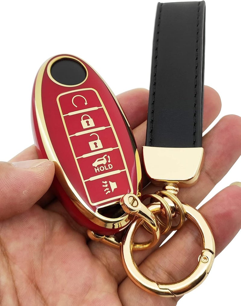 vurbemes TPU Key Fob Cover fit for Infiniti JX35 Q50 Q60 QX80 for Nissan Altima Murano Pathfinder Maxima Rogue Key Fob - Image 4